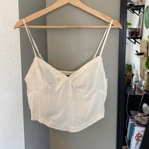 Brand: Wild Fable — Size: Medium — White lace crop top